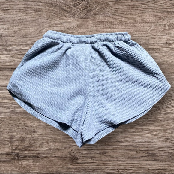 Grey Pj Waffle Knit Sweat Shorts - Picture 2 of 2
